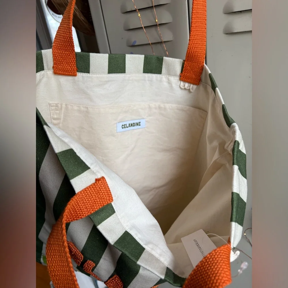 Printed Beaded Canvas Tote Bag (See photos/Description) - Picture 16 of 16